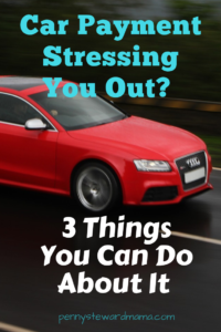 Car payment stressing you out? Here's why you should have a plan to pay off your car loan and what to do if your car payment busts your budget! #carloan #payoffthecar 