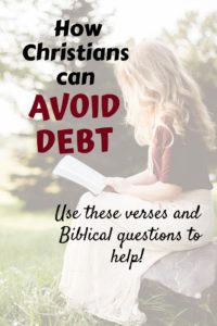 how Christians can avoid debt