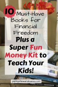 Best Books for Financial Freedom including a Money Kit to teach your Kids!
