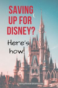 save for major purchase like Disney World using a sinking fund