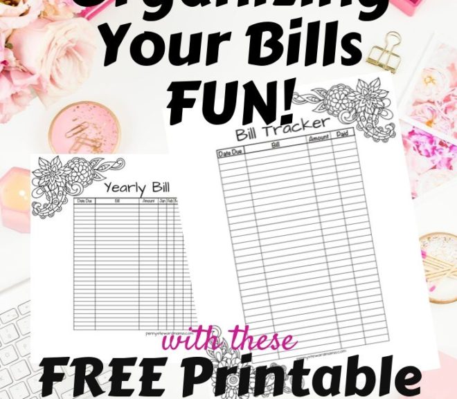 Free Printable Monthly Bill Tracker: Keep Your Bills Organized and Paid On Time!