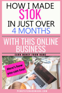 How I Made $10K In Just Over 4 Months image for How to Make Money from Home and Passive Income blog post